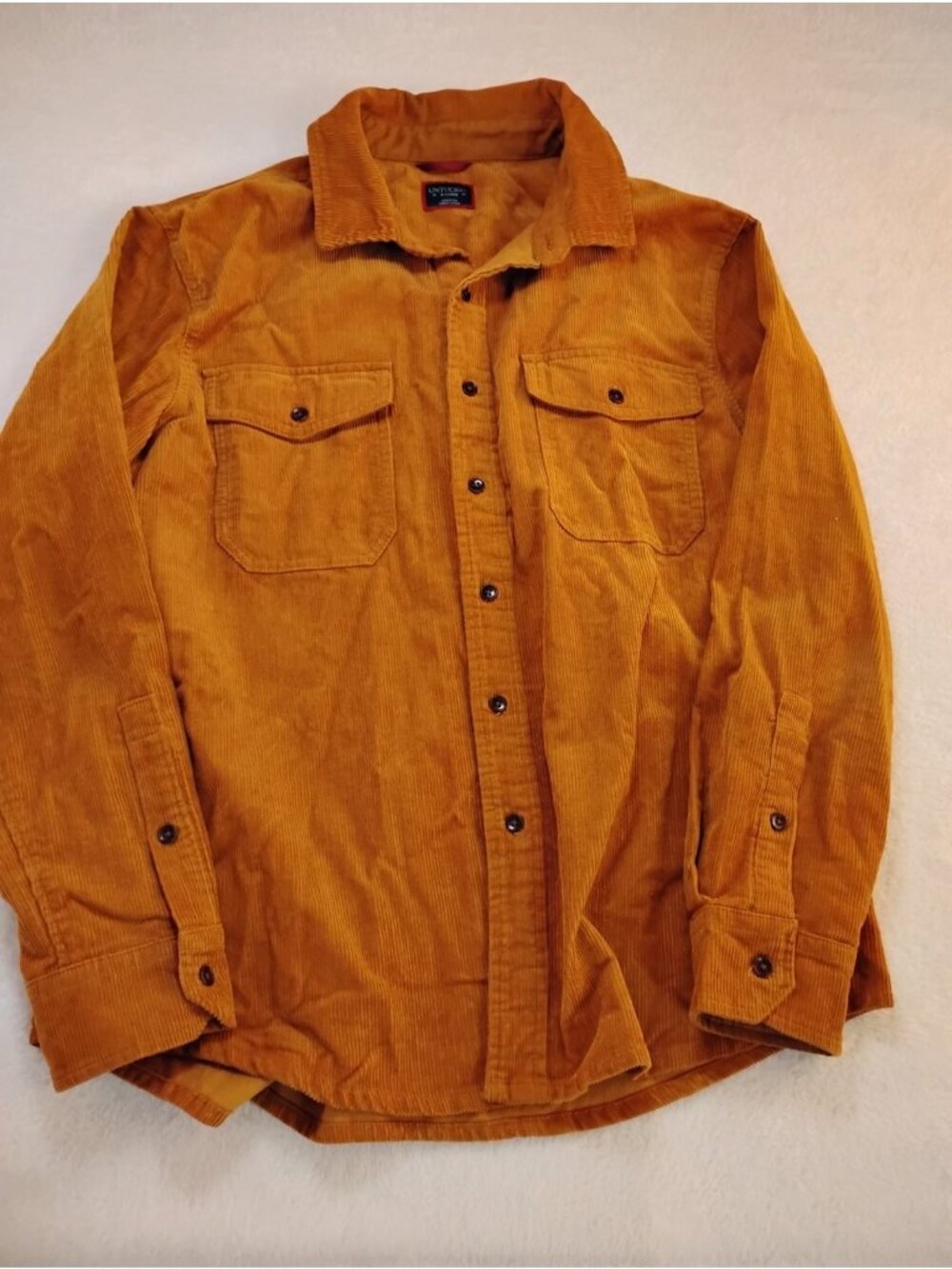 Untuckit Mens Corduroy Shirt Heavyweight Outdoor Casual Work School XL Pockets